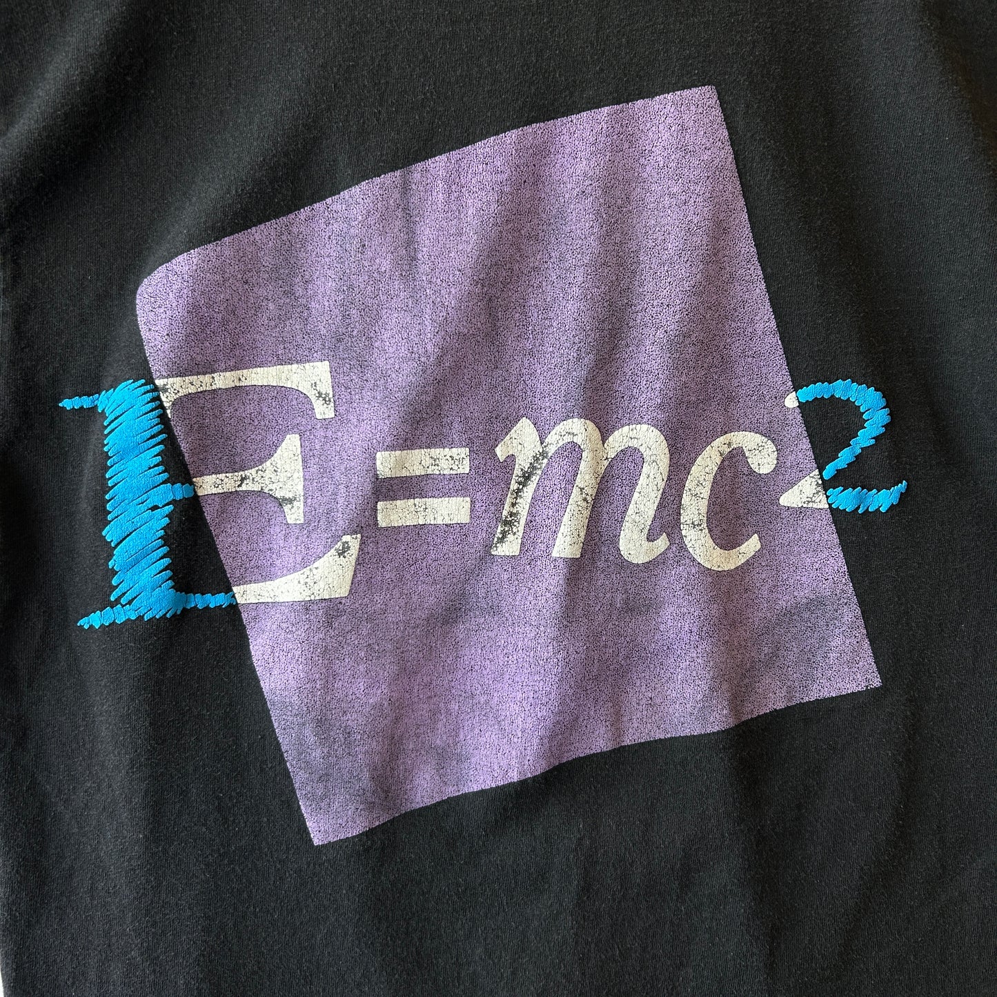 90's Albert Einstein アインシュタイン Tシャツ 数式 偉人 黒(about M)/C0993T-SO