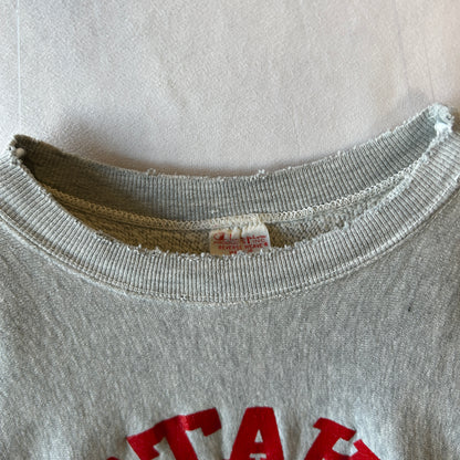 70's Champion Reverse Weave リバースウィーブ カプセル３段プリント カレッジスウェット (XL)/C0172R-SO