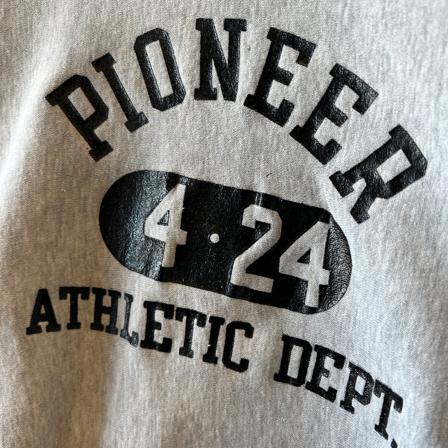 70's Champion Reverse Weave リバースウィーブ ３段プリント カレッジプリント グレー(L)/A6644R-SO