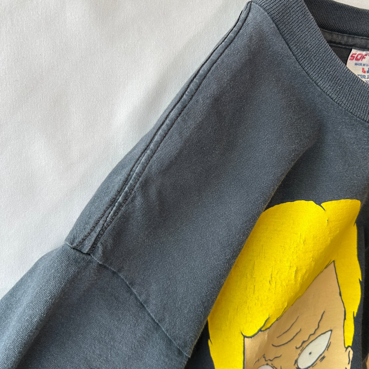 90's Beavis&Butt-haed ビーバスアンドバットヘッド キャラクターTシャツ MTV 黒 Hanes (XL)/C0995T-SO