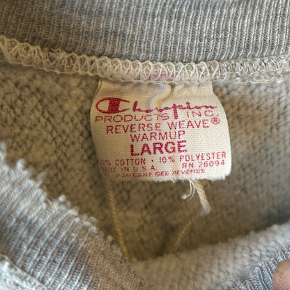 70's Champion Reverse Weave リバースウィーブ ３段プリント カレッジプリント グレー(L)/A6644R-SO