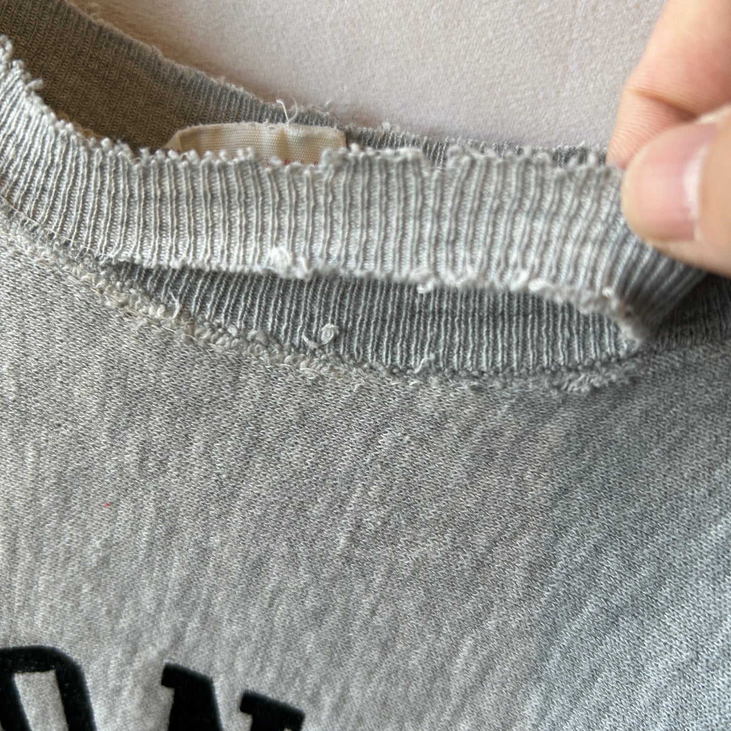 70's Champion Reverse Weave リバースウィーブ ３段プリント カレッジプリント グレー(L)/A6644R-SO