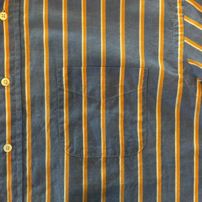 00's Ralph Lauren stripe shirt 橙青白 (XL)/A6340S-SO