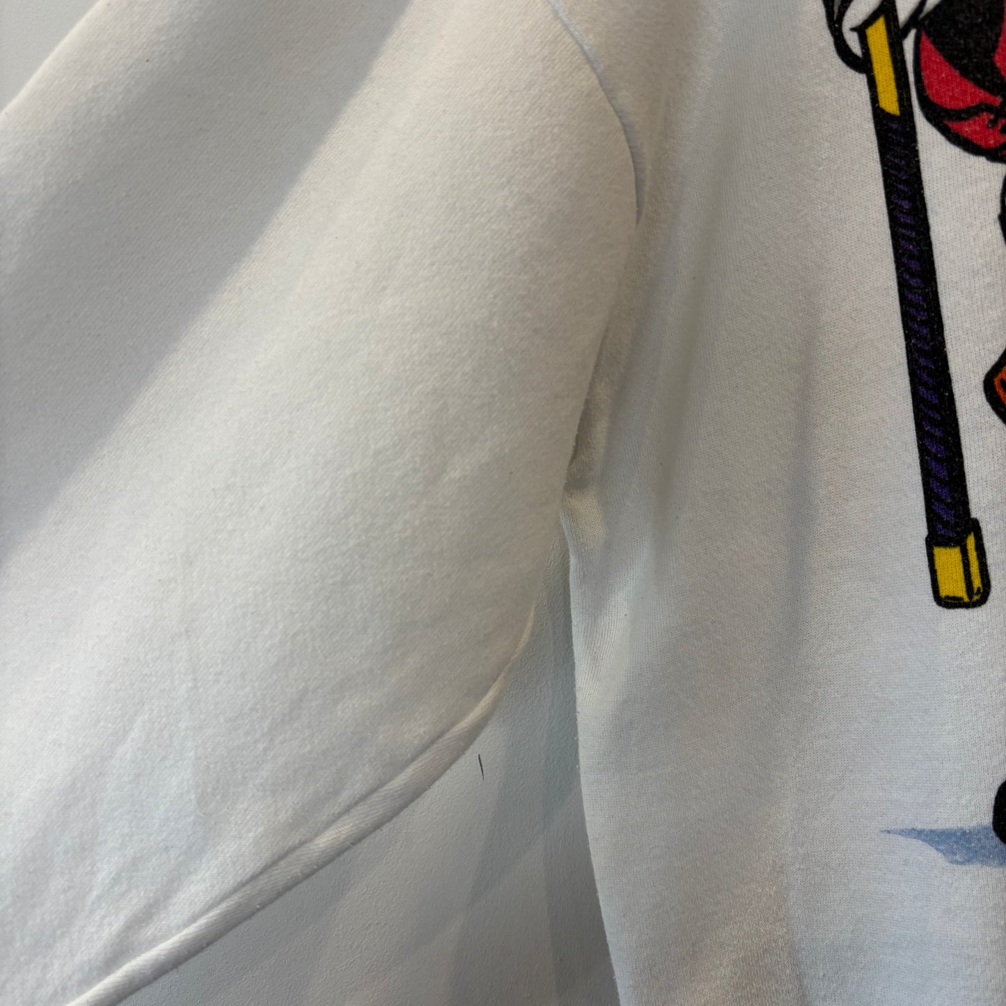90's Mickey Unlimited ミッキー グーフィー プリントスウェット 白 (XL)/B3525S-SO