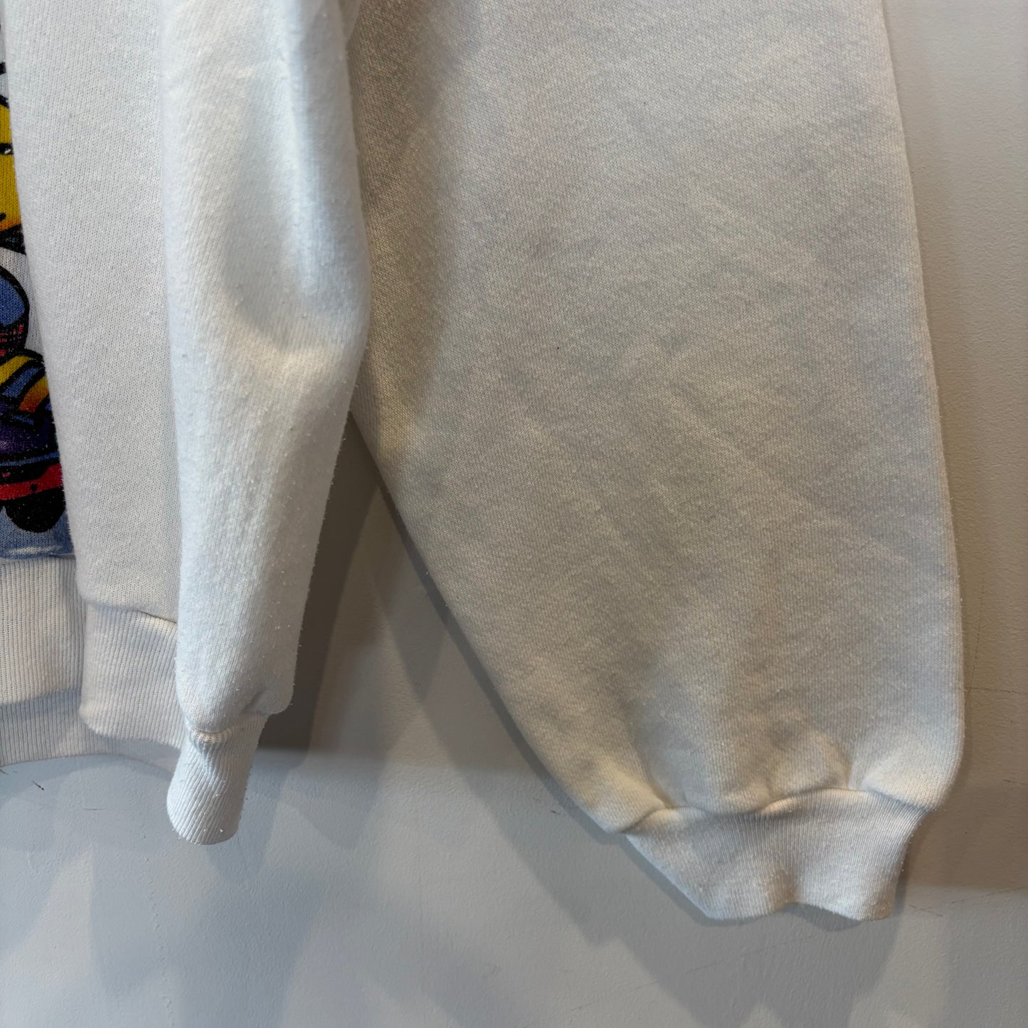 90's Mickey Unlimited ミッキー グーフィー プリントスウェット 白 (XL)/B3525S-SO