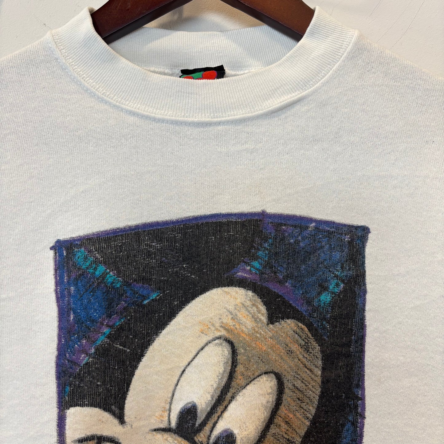 90's Mickey Unlimited ミッキー プリントスウェット 白 (L-XL)/B3522S-SO