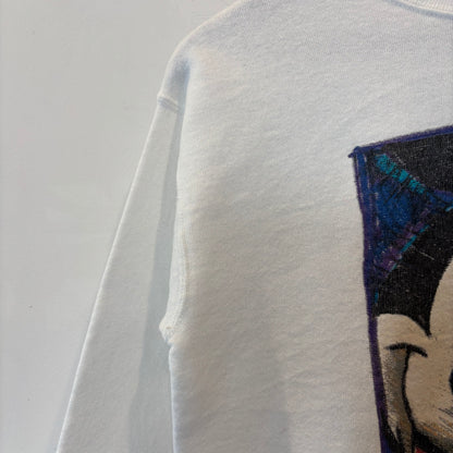 90's Mickey Unlimited ミッキー プリントスウェット 白 (L-XL)/B3522S-SO