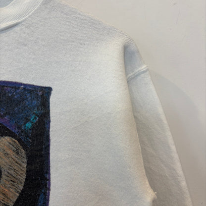 90's Mickey Unlimited ミッキー プリントスウェット 白 (L-XL)/B3522S-SO