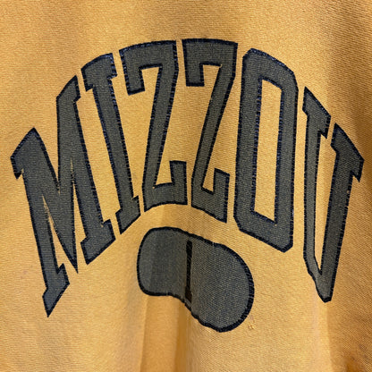 80's Champion Reverse Weave リバースウィーブ MIZZOU 黄色(XL)/A8624