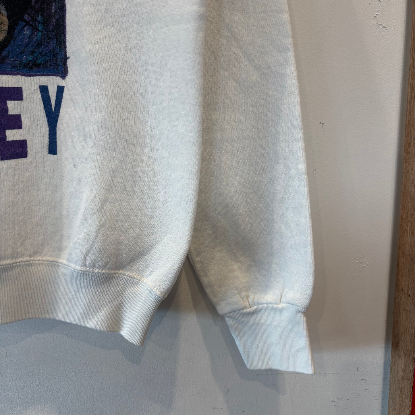 90's Mickey Unlimited ミッキー プリントスウェット 白 (L-XL)/B3522S-SO