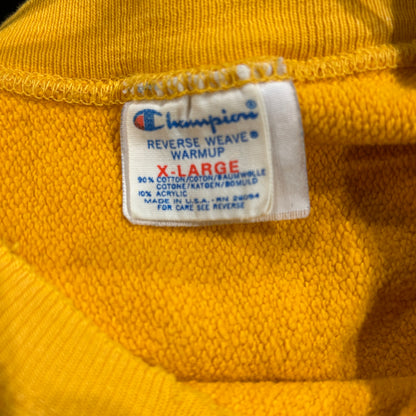 80's Champion Reverse Weave リバースウィーブ MIZZOU 黄色(XL)/A8624