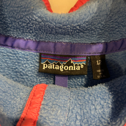 80's~ Patagonia パタゴニア シンチラ スナップT プルオーバー フリース ブルー系 (レディース12)/C1851F-SO