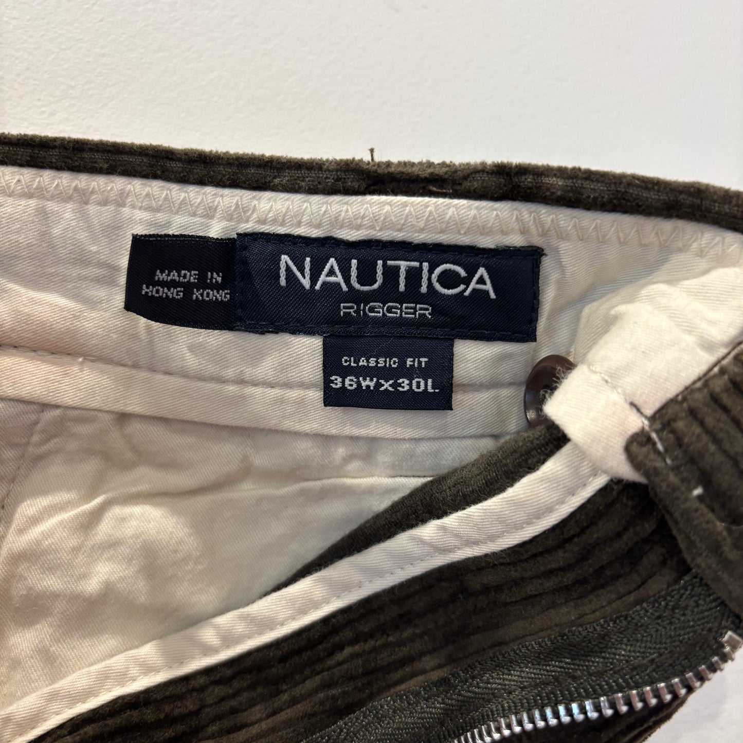 90's NAUTICA ノーティカ コーデュロイパンツ ダークブラウン(36×30)/B4094P-SO