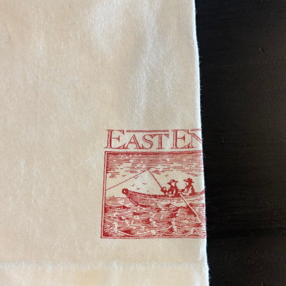 90's ONETIA EAST ENDER マグロ アートTシャツ 白(XL)/A4413T-SO
