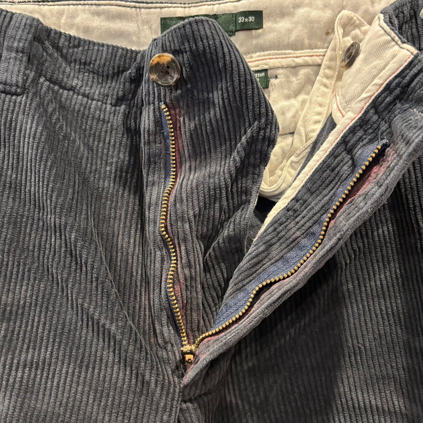 90's J.CREW ジェイクルー コーデュロイパンツ ネイビー(33×30)/B4093P-SO