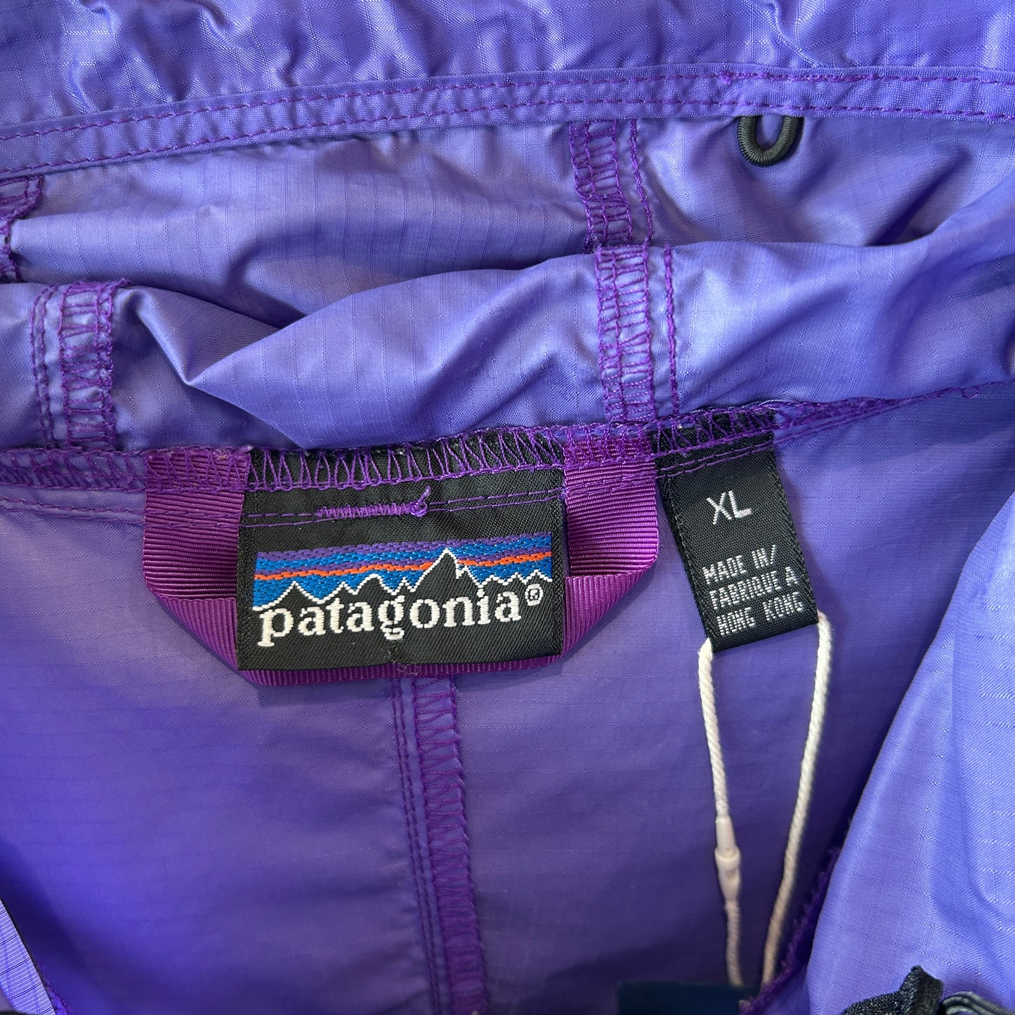 90's Patagonia パタゴニア Feather Weight Shell Pullover ナイロンアノラックパーカー (XL)/C1004J-SO