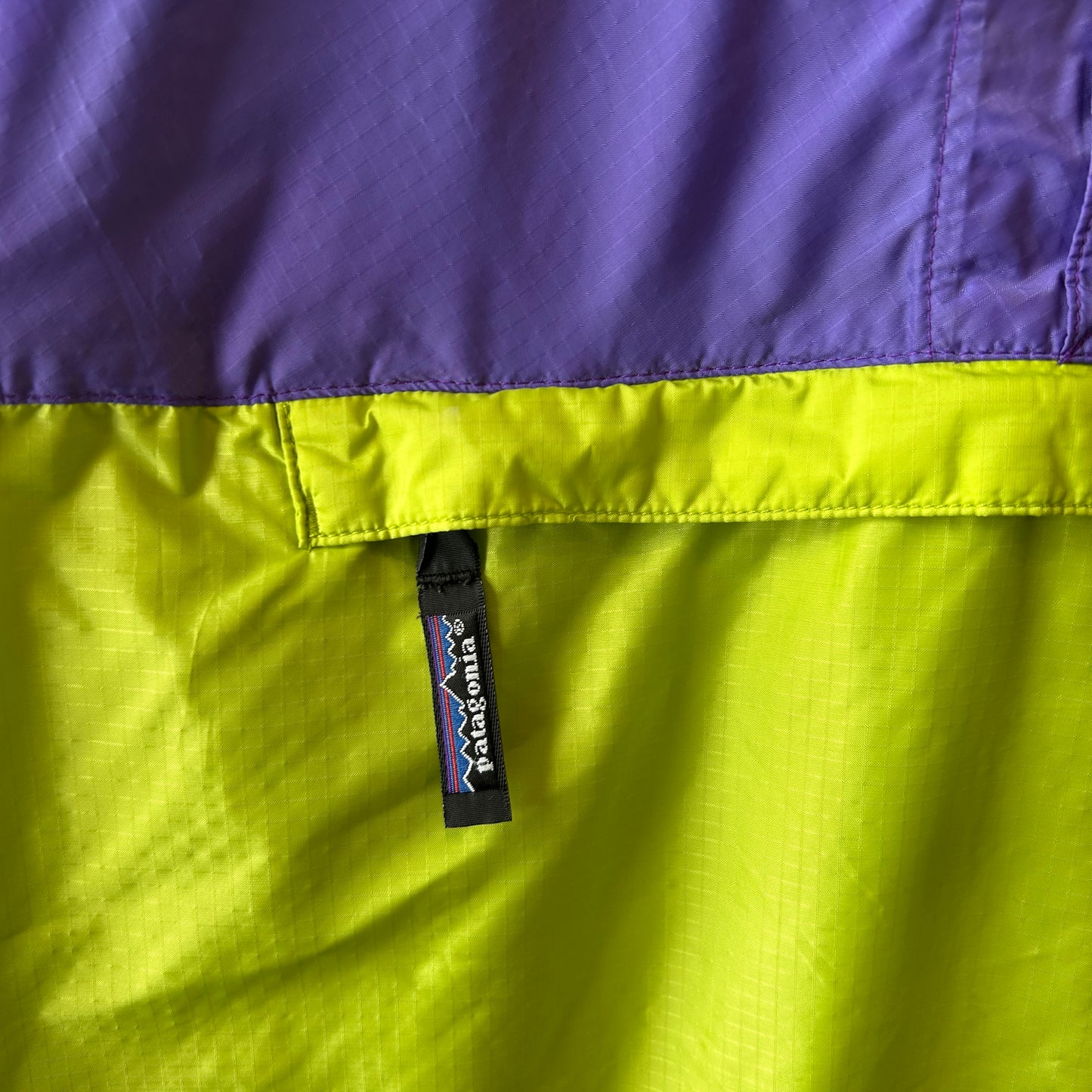 90's Patagonia パタゴニア Feather Weight Shell Pullover ナイロンアノラックパーカー (XL)/C1004J-SO