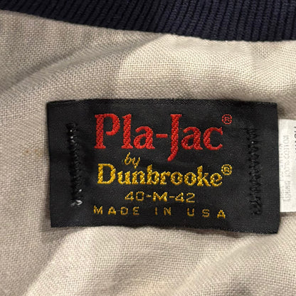 80's Pla-Jac by Dunbrooke ナイロンスタジャン U.S.BASS ブラックバス ネイビー (M) B4098J-SO