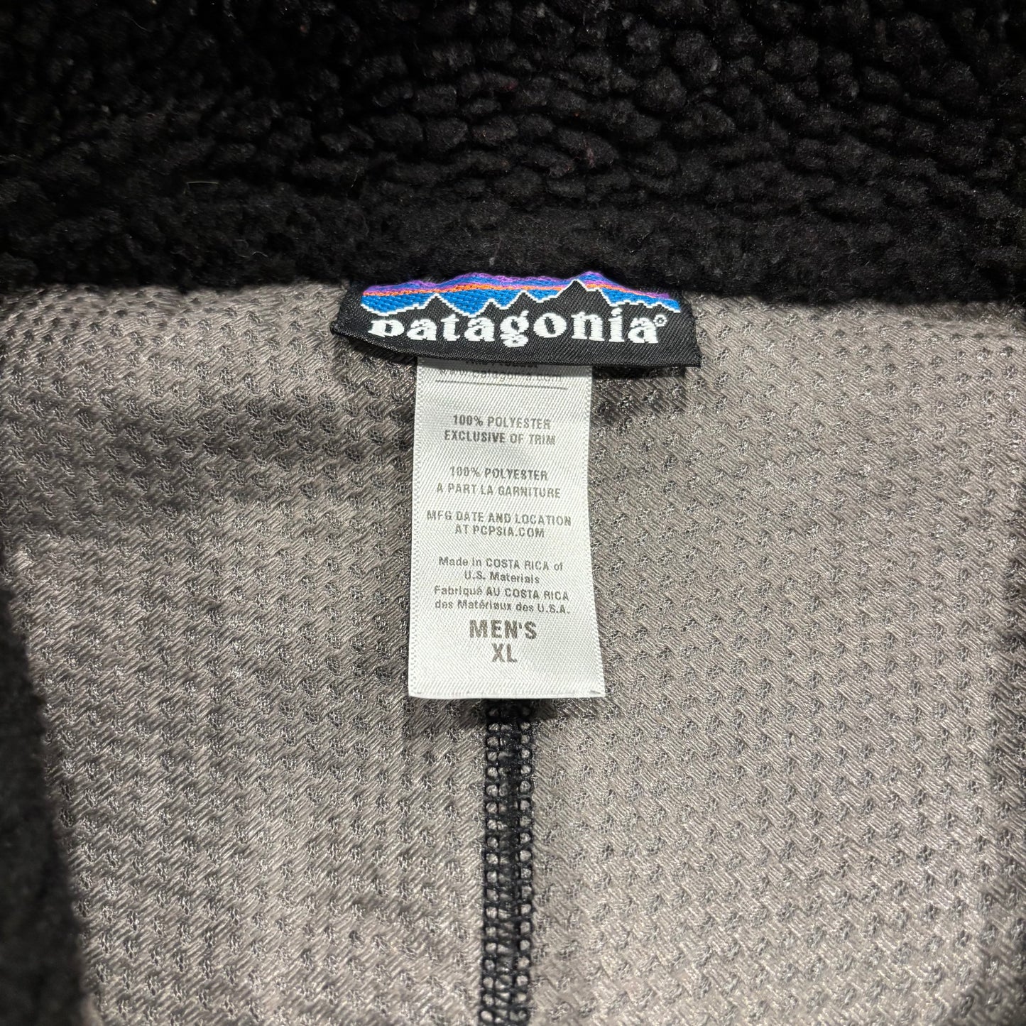 00's Patagonia retro x vest パタゴニア レトロ X ベスト フリース ブラック (XL)/B3142V-SO