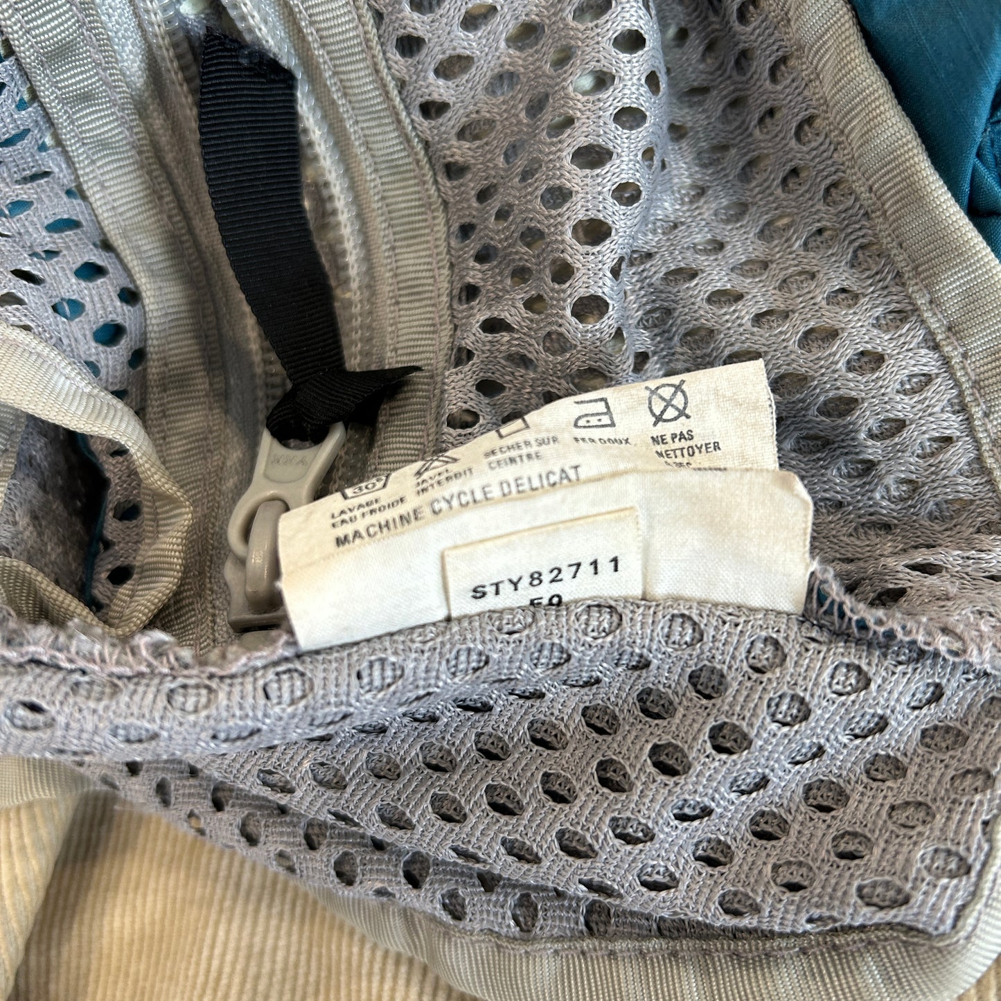 90's Patagonia パタゴニア メッシュフィッシングベスト グレー/グリーン(L)/C0115V-SO