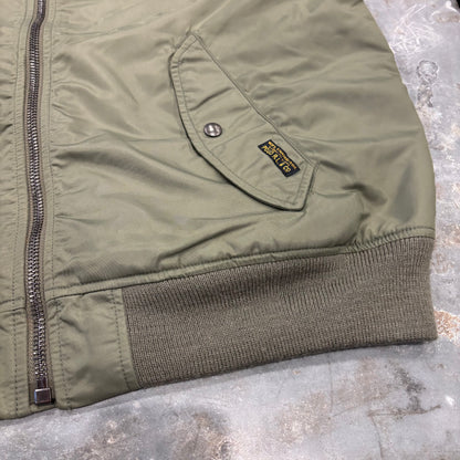 Ralph Lauren ラルフローレン MA-1 フライトジャケット ボンバージャケット カーキ (L) C0275J-SO