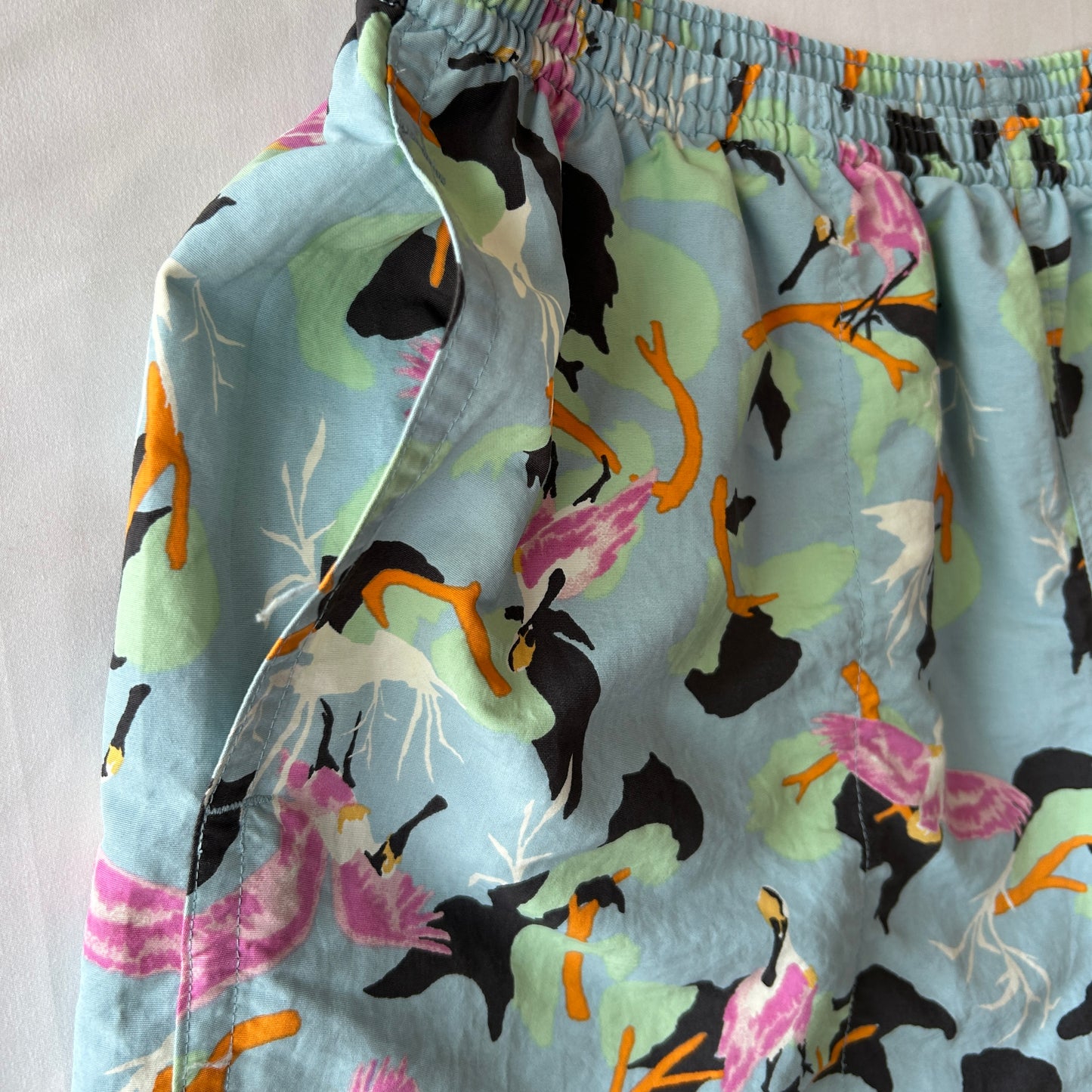 2020 Patagonia パタゴニア Baggies Shorts バギーズショーツ 5インチ SPBG ヘラサギ柄 (XL)/A4284P-SO