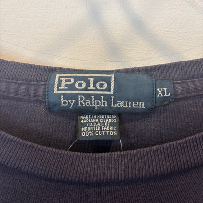 90's Polo Ralph Lauren ”POLO” ロンT ネイビー(XL)/B1989T-SO