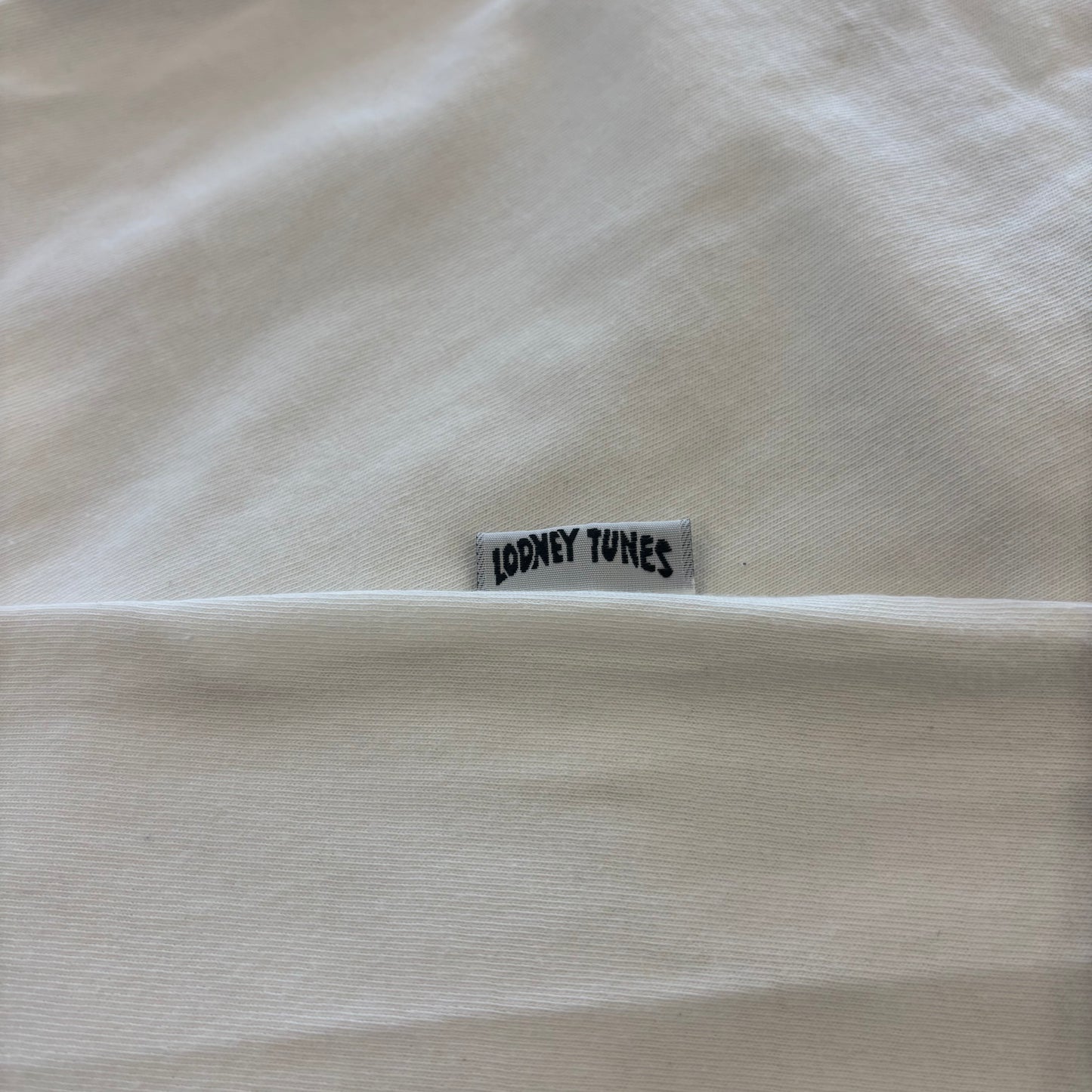 90's ACME CLOTHING CO. Looney Tunes ルーニーテューンズ キャラクター ロングスリーブシャツ 白黒(L)/B3540T-SO