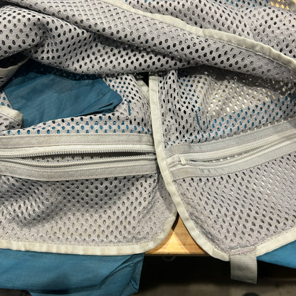 90's Patagonia パタゴニア メッシュフィッシングベスト グレー/グリーン(L)/C0115V-SO