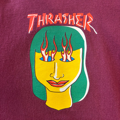 Thrasher スラッシャー Gonz Talk Shit Tee Tシャツ マルーン(サイズ不明)/B3542T-SO