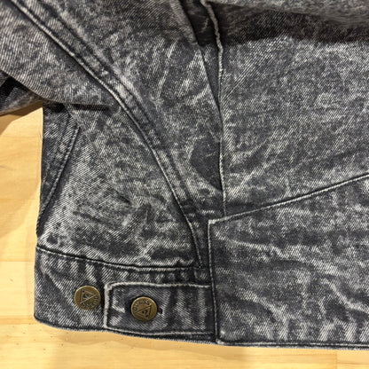 00's Guess ウォッシュ加工 デニムジャケット 黒 (XL)/A8490J-SO
