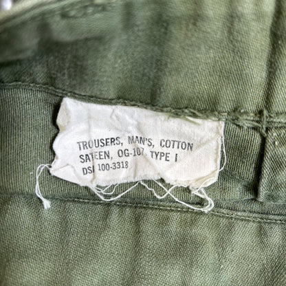 60's U.S.ARMY OG-107 Utility Pants ベイカーパンツ(30×31)/A7175P-SO