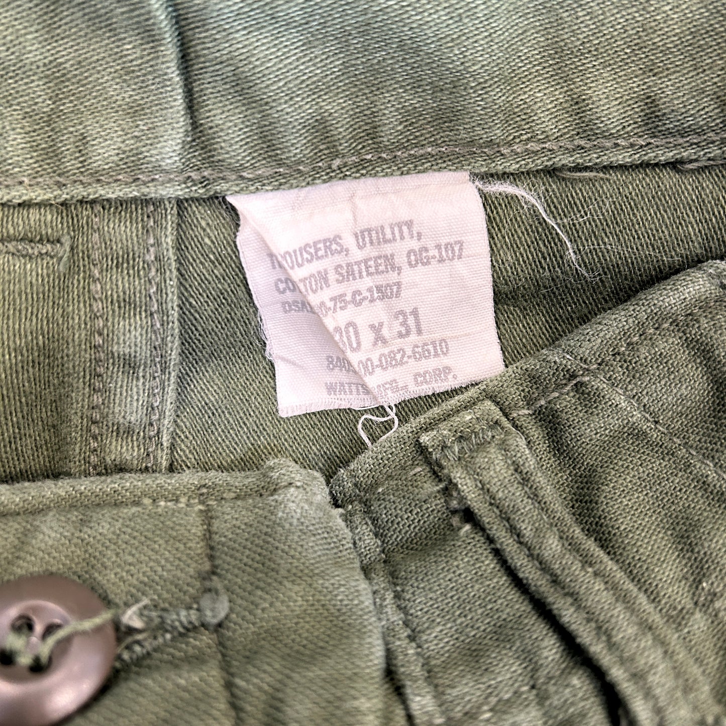 70's U.S.ARMY OG-107 Utility Pants ベイカーパンツ (30×31)/A6746P-SO