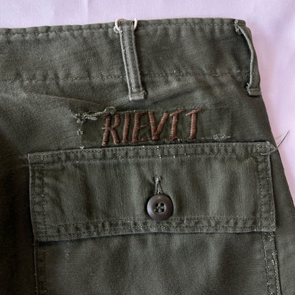 60~70's U.S.ARMY Utility Pants ベイカーパンツ ミリタリー (32×33)/A5670P-SO
