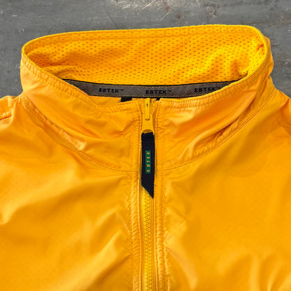 90's EBTEK Eddie Bauer エディバウアー ナイロンベスト 黄色 (L)/A9873V-SO