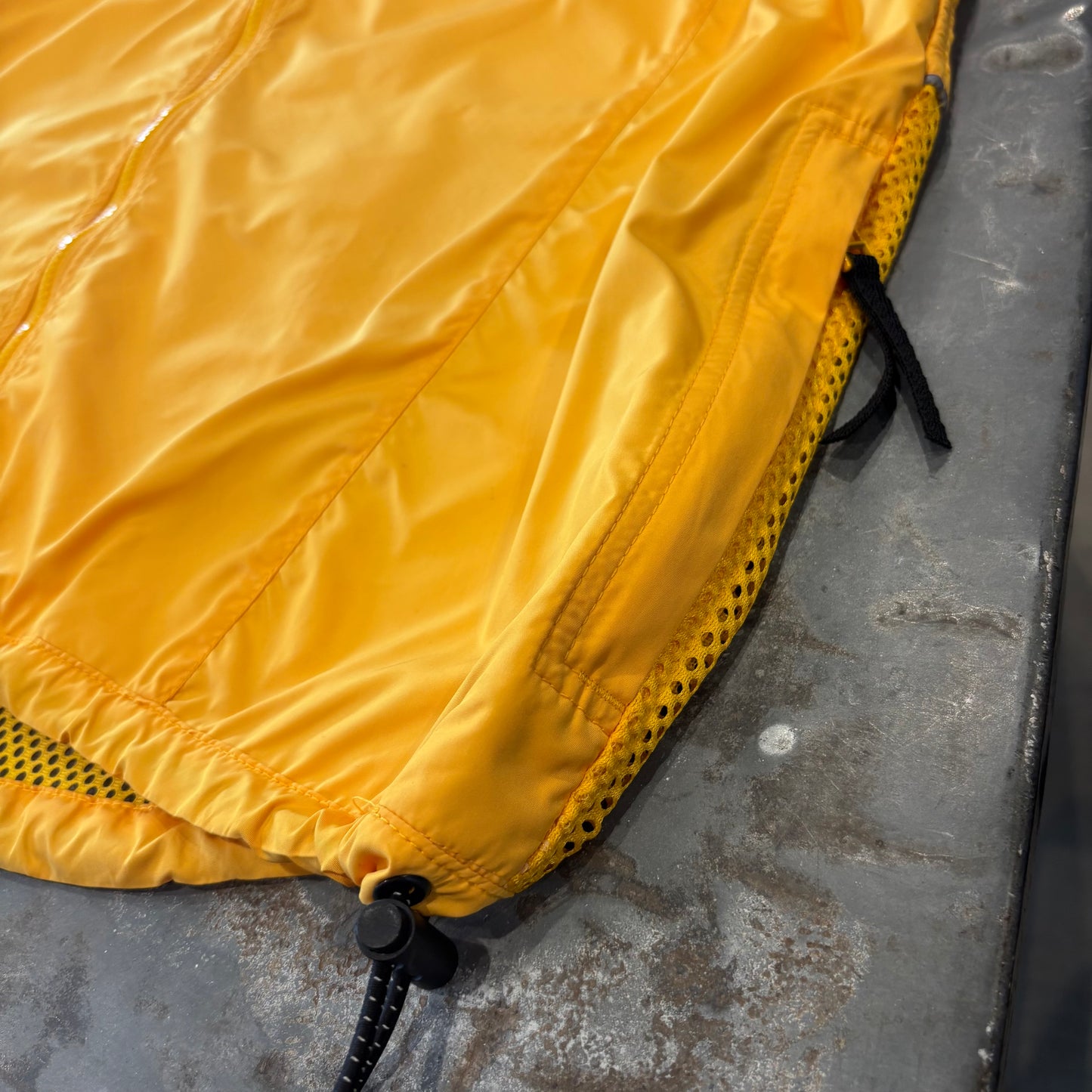 90's EBTEK Eddie Bauer エディバウアー ナイロンベスト 黄色 (L)/A9873V-SO