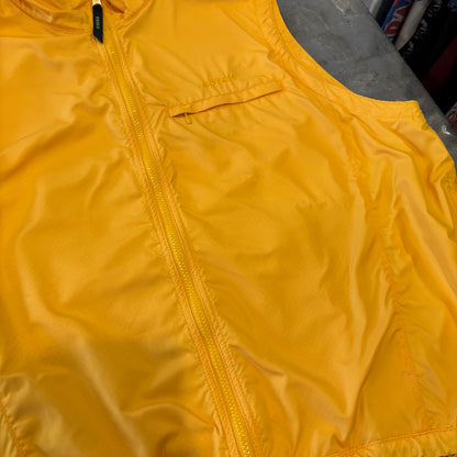 90's EBTEK Eddie Bauer エディバウアー ナイロンベスト 黄色 (L)/A9873V-SO