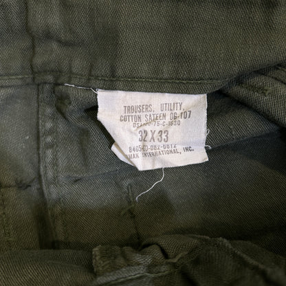 70's U.S.ARMY OG-107 Utility Pants ベイカーパンツ (32×33)/C1007P-SO