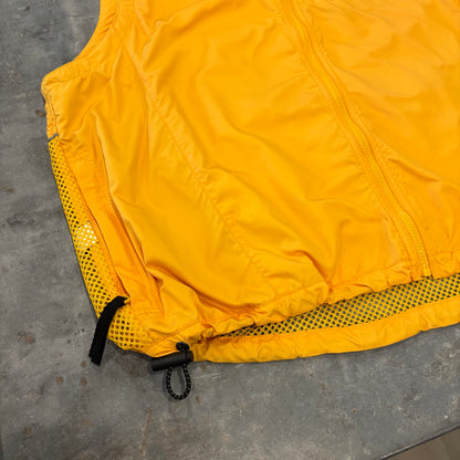 90's EBTEK Eddie Bauer エディバウアー ナイロンベスト 黄色 (L)/A9873V-SO