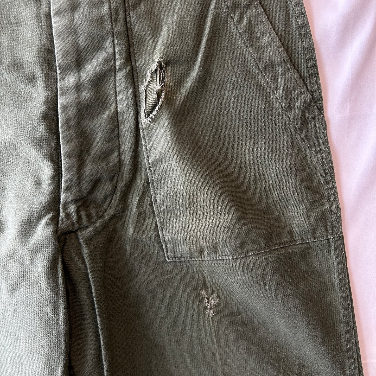 70's U.S.ARMY OG-107 Utility Pants バイカーパンツ 米軍 ミリタリー(30×31)/A6745P-SO