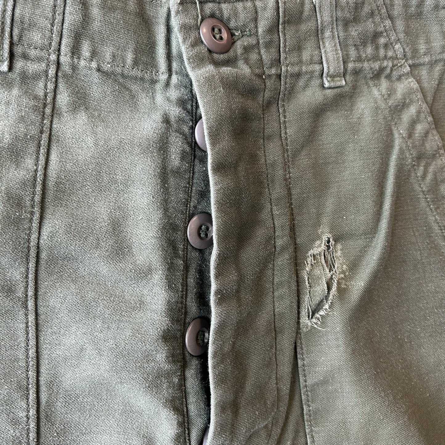 70's U.S.ARMY OG-107 Utility Pants バイカーパンツ 米軍 ミリタリー(30×31)/A6745P-SO