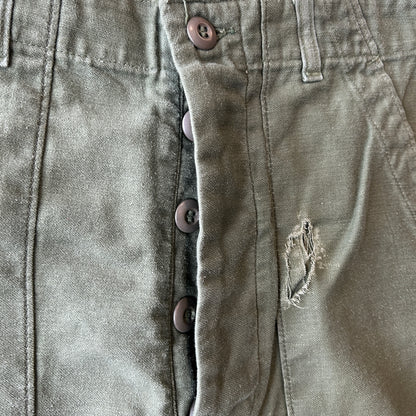 70's U.S.ARMY OG-107 Utility Pants バイカーパンツ 米軍 ミリタリー(30×31)/A6745P-SO