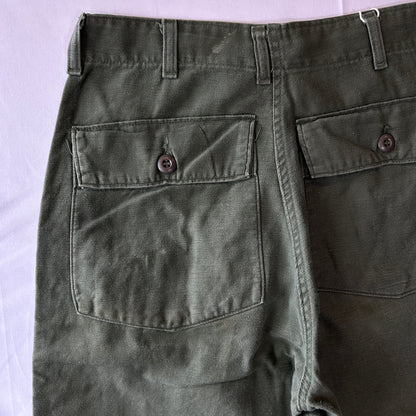 70's U.S.ARMY OG-107 Utility Pants バイカーパンツ 米軍 ミリタリー(30×31)/A6745P-SO