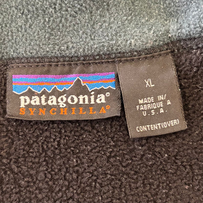 90's Patagonia パタゴニア フリース シンチラ ベスト USA製 黒 (XL) /C0744V-SO