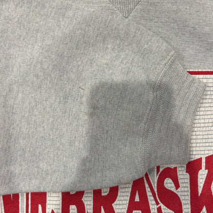 00's Wear "NEBRASKA" Cornhuskers カレッジスウェット 白 (XL)/B1580S-SO