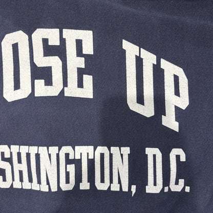 90's MV SPORT "CLOSE UP" Washington, D.C. リバースウィーブタイプ カレッジスウェット 紺 (L)/A8542S-SO