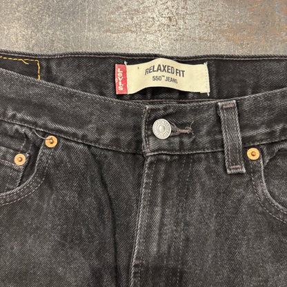 00's  Levi's リーバイス 550 ブラックデニム W33/L34 /B2317P-SO
