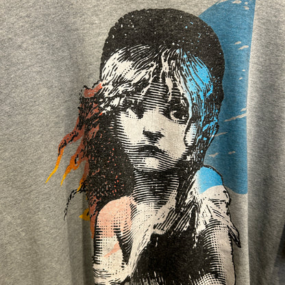 80's Hanes レ・ミゼラブル コゼット キャラクターTシャツ グレー (XL)/A8613T-SO