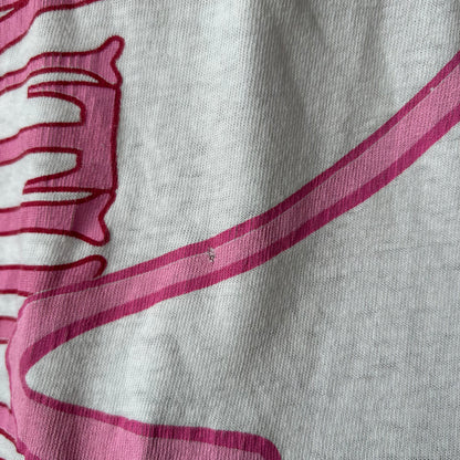 90's The PINK PANTHER ピンクパンサー キャラクターTシャツ アニメ 白(One Size)/B2150T-SO