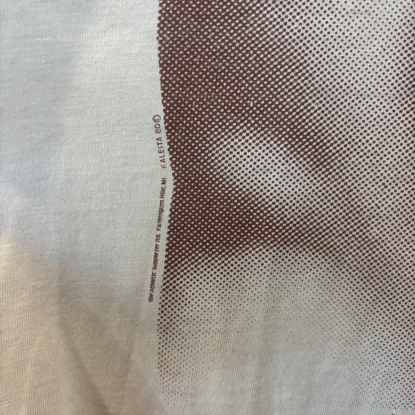 80's Trompe-l'oeil トロンプルイユ 騙し絵 両面プリントTシャツ ベージュ  (サイズ不明)/A7406T-SO